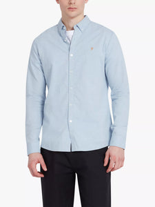 Farah L/S Steen Shirt - Powder Blue