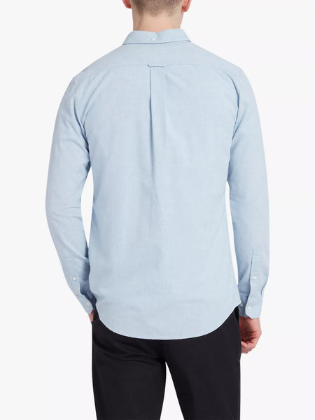 Farah L/S Steen Shirt - Powder Blue