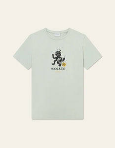 Les Deux Bruno Cat Tee - Smoke Green