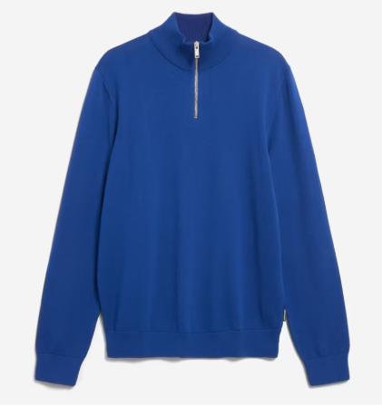 Armed Angels Faabes 1/4 Zip - Lapis Blue