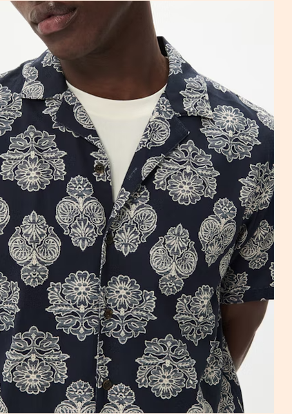 Matinique Maklampo S/S Shirt - Navy