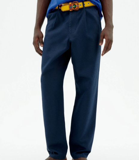 Thinking Mu Moero Hemp Pants - Navy