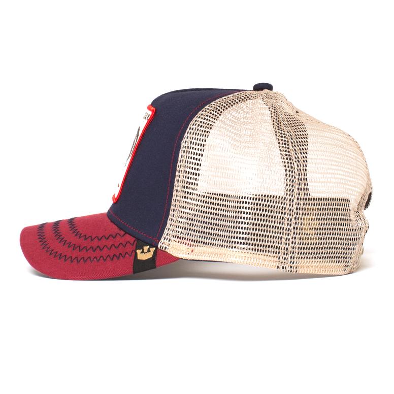 Goorin Bros. American Rooster Animal Farm Trucker Baseball Cap Navy Badger Clothing